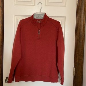 Paradise Collection Orange 1/4 Zip Pullover Sz. Large